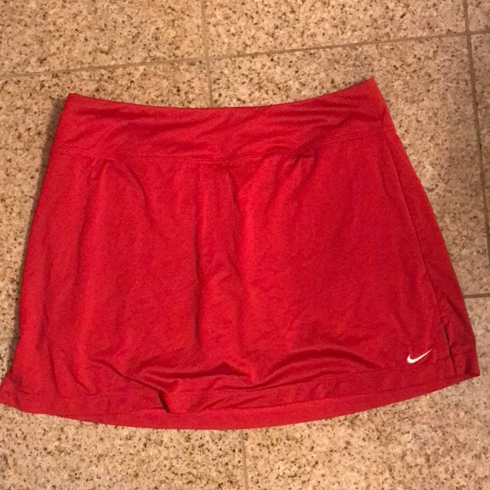Nike Red Athletic Tennis Skirt